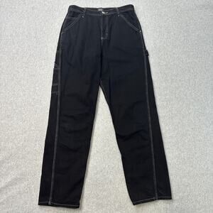BDG Urban Outfitters Jeans Womens 28 Black/White Stitch Straight Leg High Rise